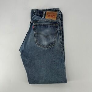 Levi Strauss Co 517 Jeans Mens W32 L32 Bootcut Denim Vintage Blue Pants